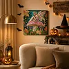 Mushroom Butterfly Girl Framed Special Shape Diamond Painting Kit 25x25cm