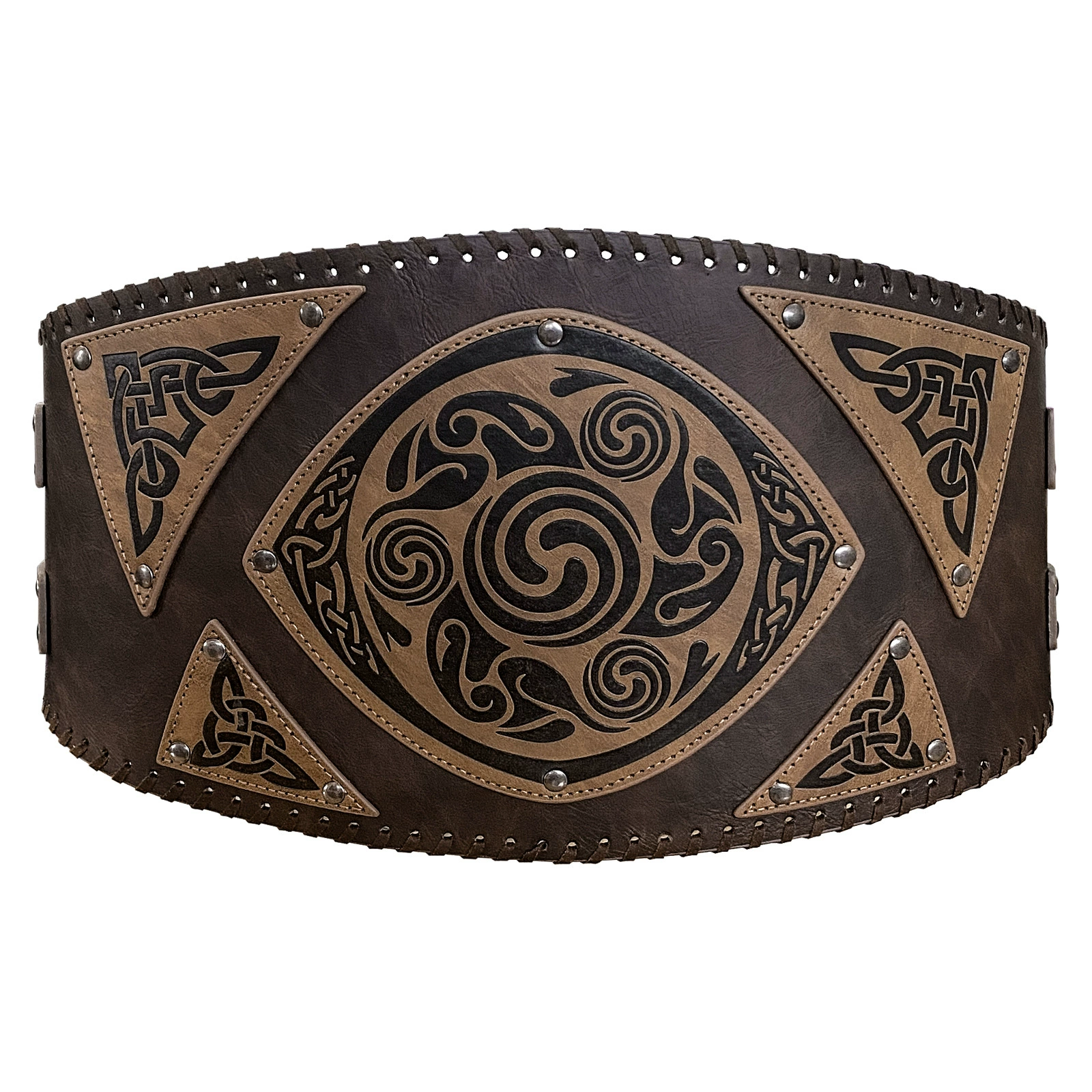 Viking - style Retro Brown Waist Belt