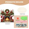 Diamond Painting Wooden Red Wreath Stocking Tabletop Ornament Kit