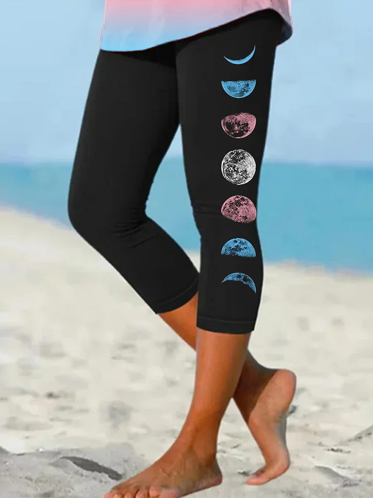 Trans Flag inspirierte Druck-Stretch-Leggings