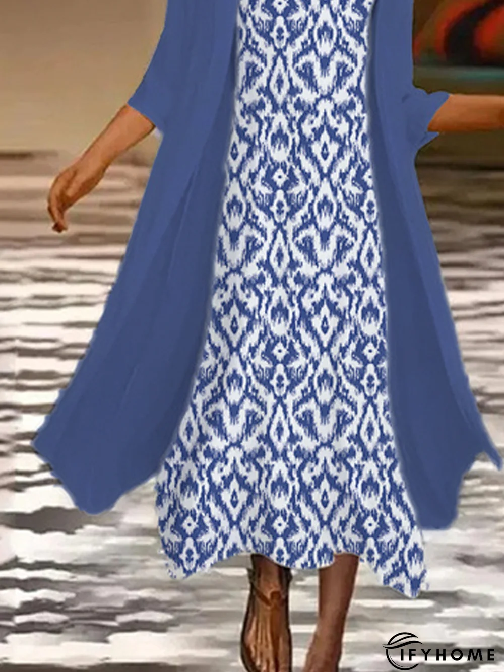 Casual Loose Crew Neck Jersey Two-Piece Set | IFYHOME