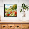 Diamond Painting -DIY Round Drill House Flowers(40x40cm)