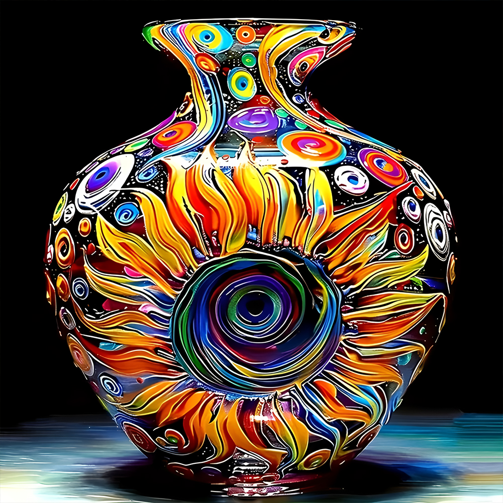 Art Vase 40*40cm(canvas) full round drill diamond painting