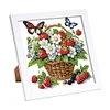 Butterfly Flower 5D DIY Partial Special Shaped Drill Diamond Painting With Frame Kit 17.2x17.2cm