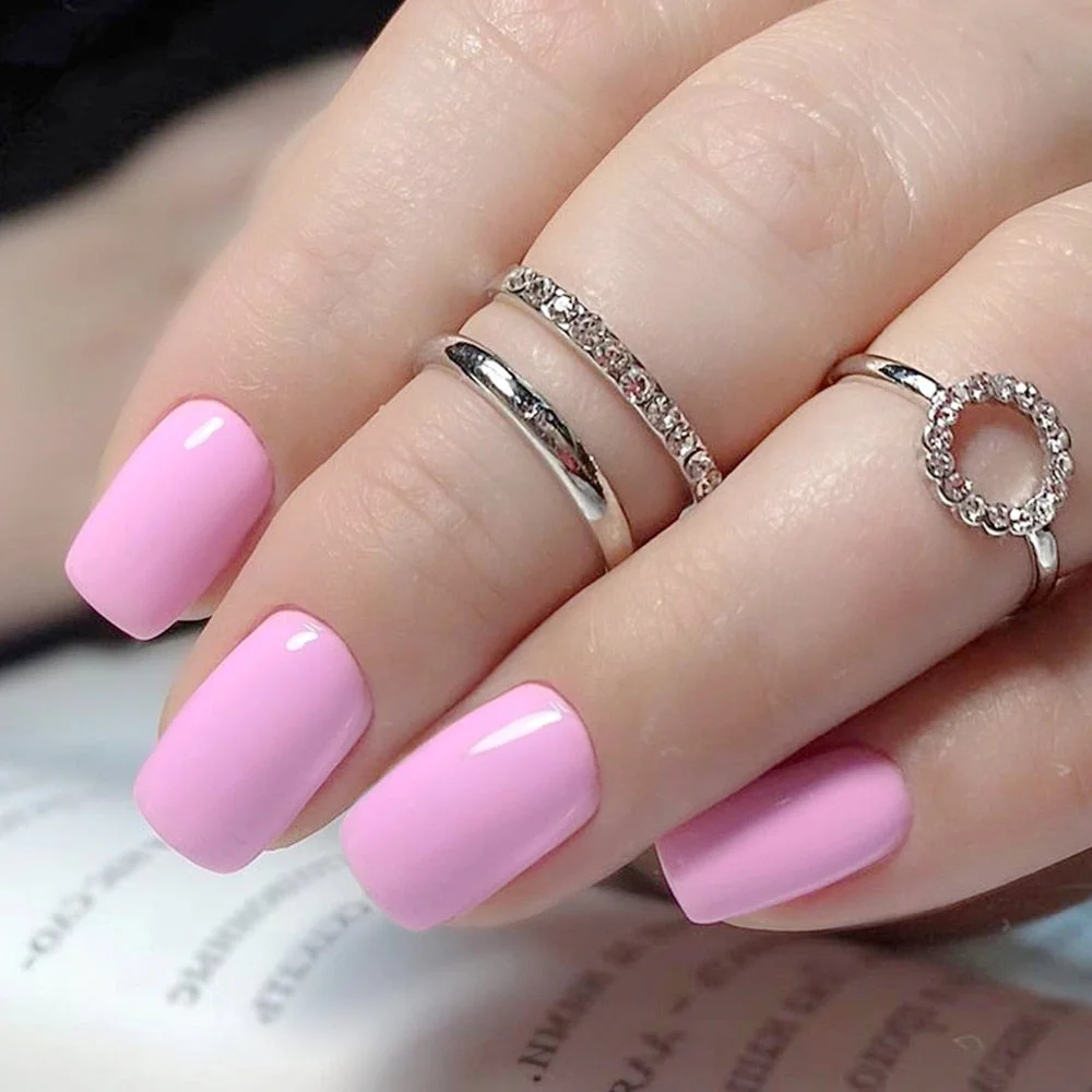 24Pcs Shiny Dark Brown Press On Fake Nails Long Flat Artificial False Nails For Design DIY Full Cover Tips Manicure Tool-Nail Inspo