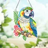 2Pcs Diamond Painting Parrot Diamond Art Pendant Wall Decor