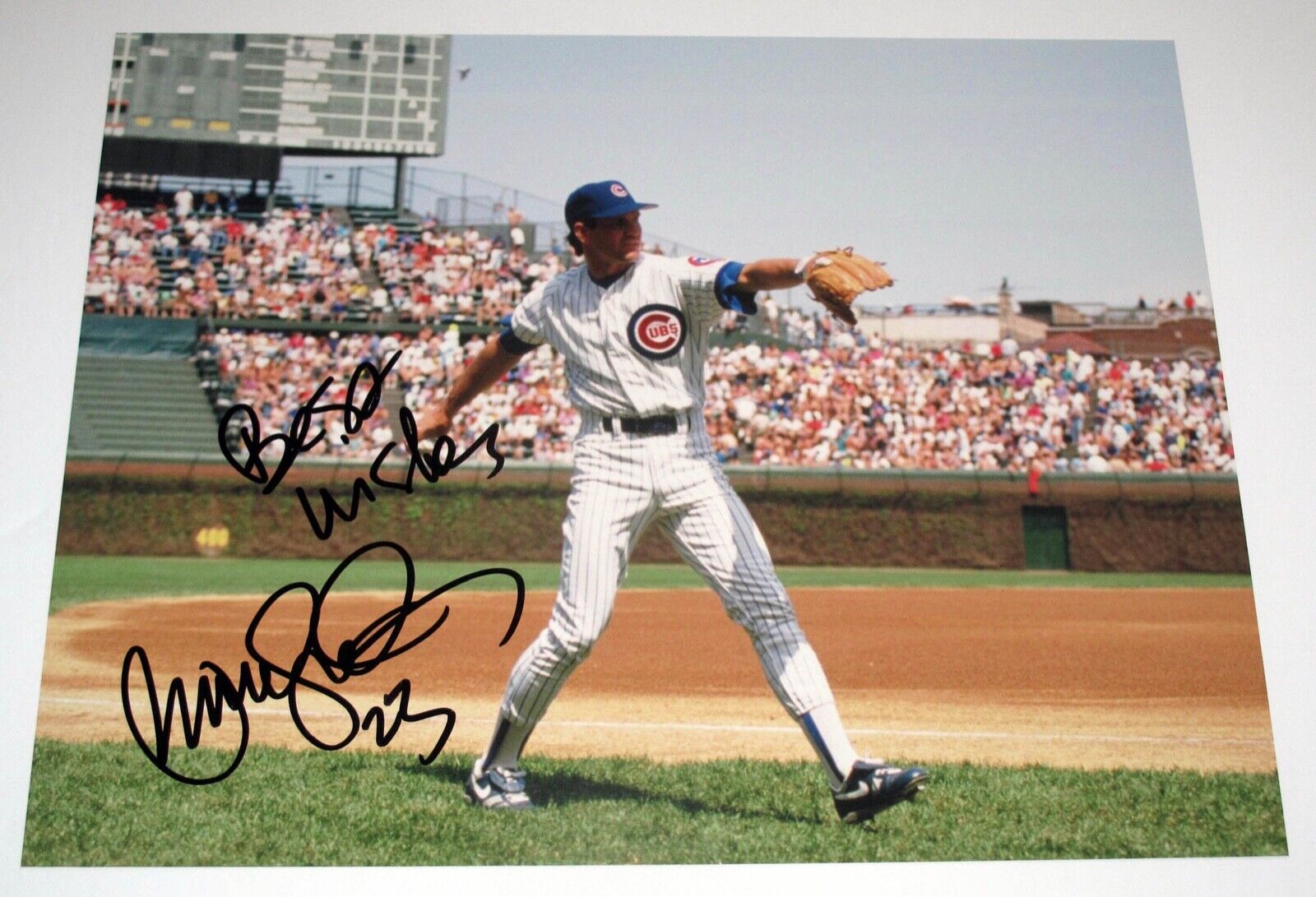 Rare RYNE SANDBERG signed Autographed CHICAGO CUBS