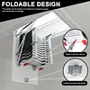 [US Local Warehouse] Ceiling Mounted Attic Ladder w/Handrails Retractable Loft Stairs 660LBS Capacity