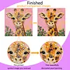 DIY Pre-Framed Giraffe Button Art Canvas Kit