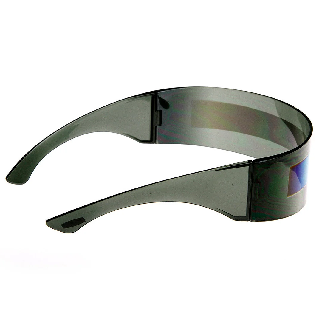 Futuristic Wrap Around Monoblock Shield glasses