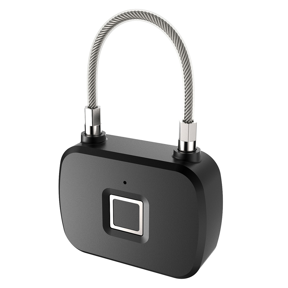 

Anytek L13 Fingerprint Lock Door Locker Padlock with Steel Wire Shackle, 501 Original