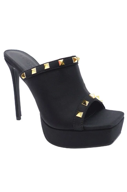 Open Back Heel with Studs