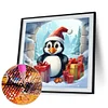 Diamond Painting-DIY Full Round Drill Gift-Giving Penguin