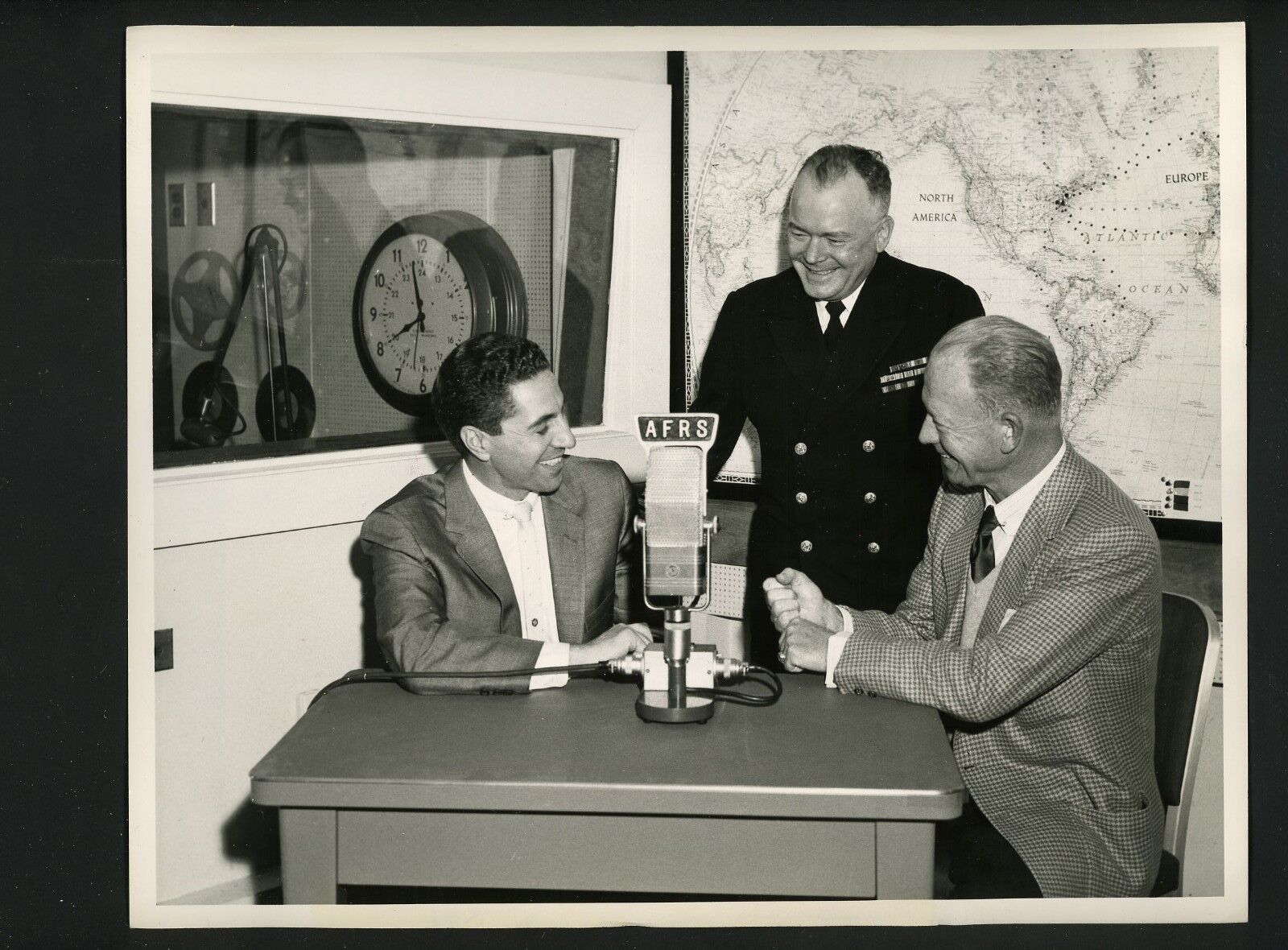 Phil Rizzuto Red Barber Captain HA Lincoln Type 1 1959 Navy Press Photo Poster painting Yankees