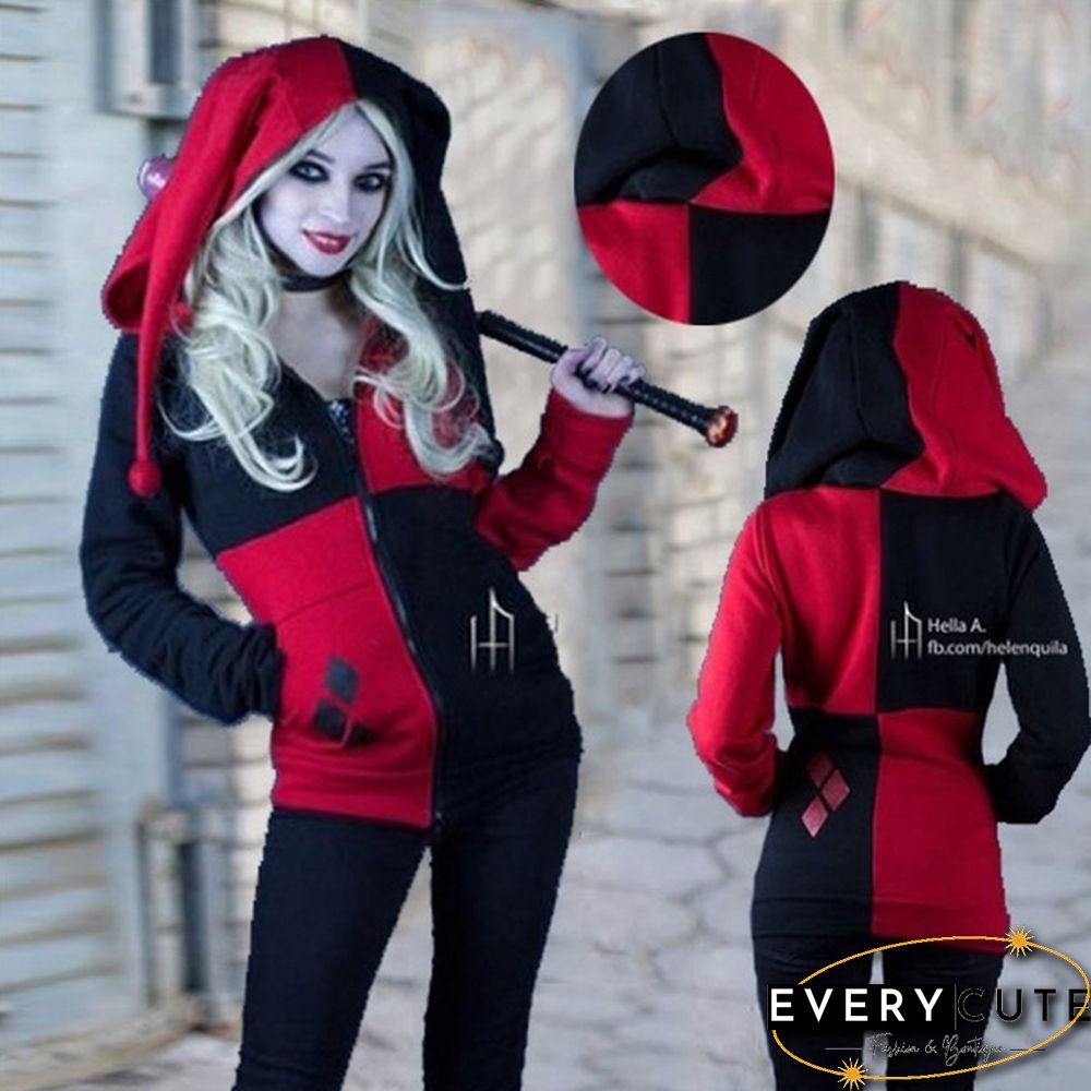 Women Sweatshirt Zipper Hoodie  Cosplay Coat