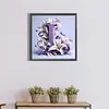 Letter L-Full Round Diamond Painting 40*40CM