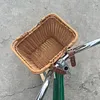Bike Front Basket with Handles Cute Square Bicycle Basket for Kids Adult Bikes
