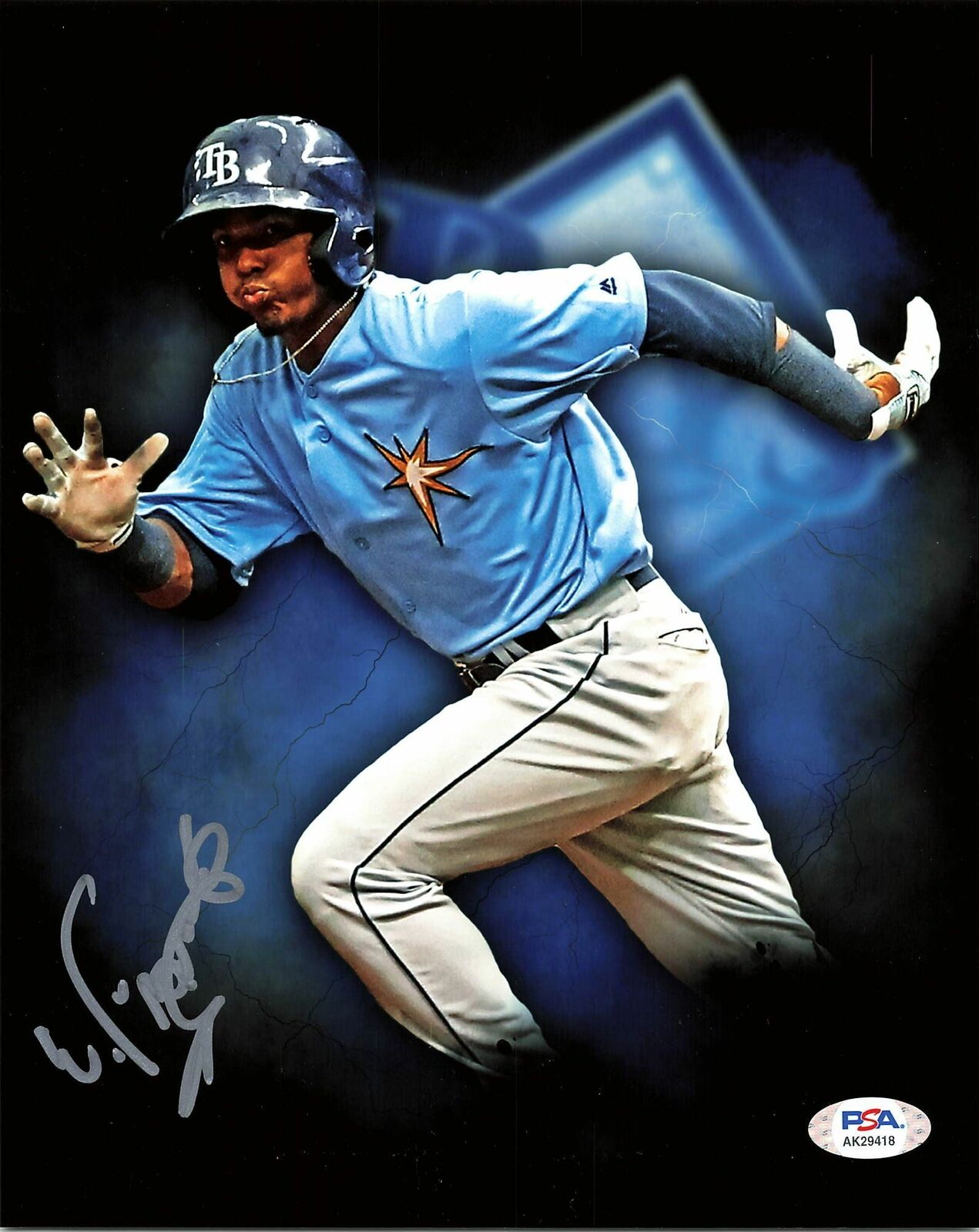 Wander Franco signed 8x10 Photo Poster painting PSA/DNA Tampa Bay Rays Autographed