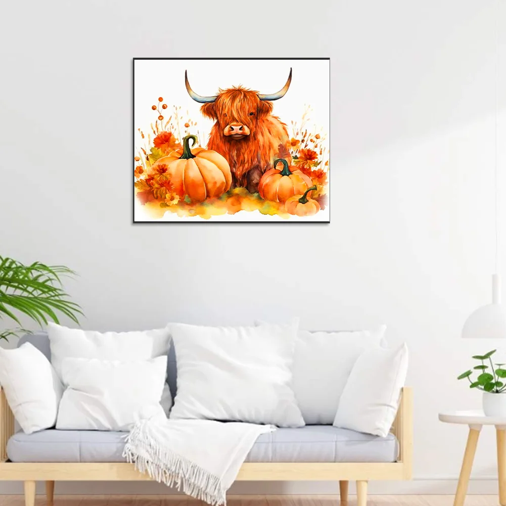 Diamond Painting - Full Round Drill - Pumpkin Yak(Canvas|60*50cm)