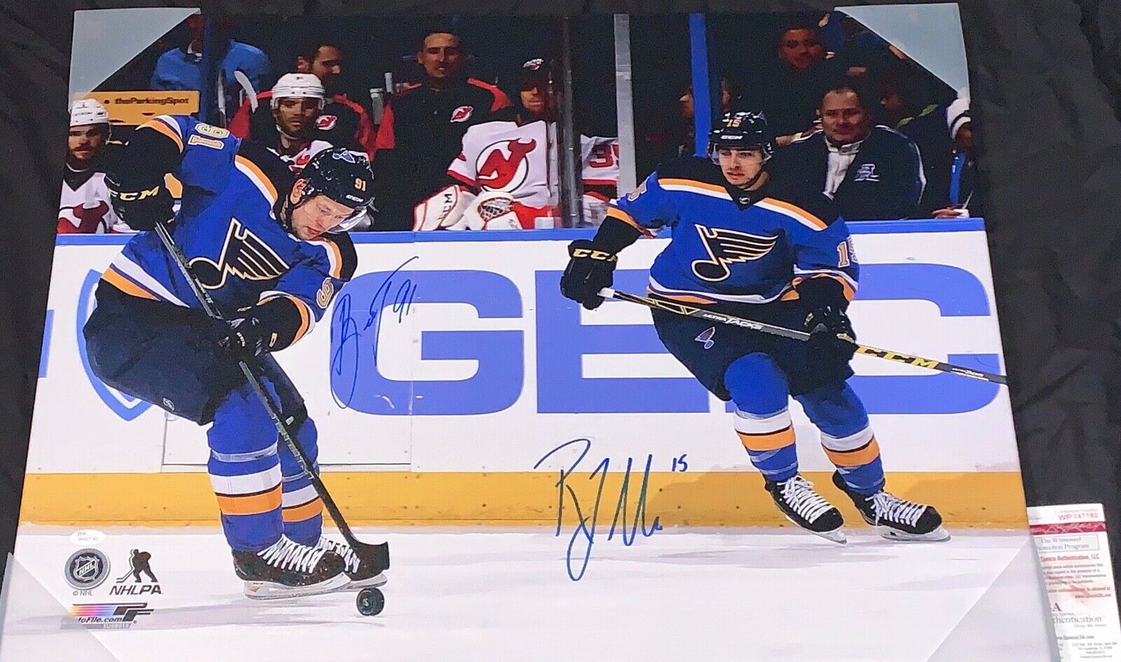 Vladimir Tarasenko Robby Fabbri Blues Signed 24x30 Canvas JSA WITNESS COA 1