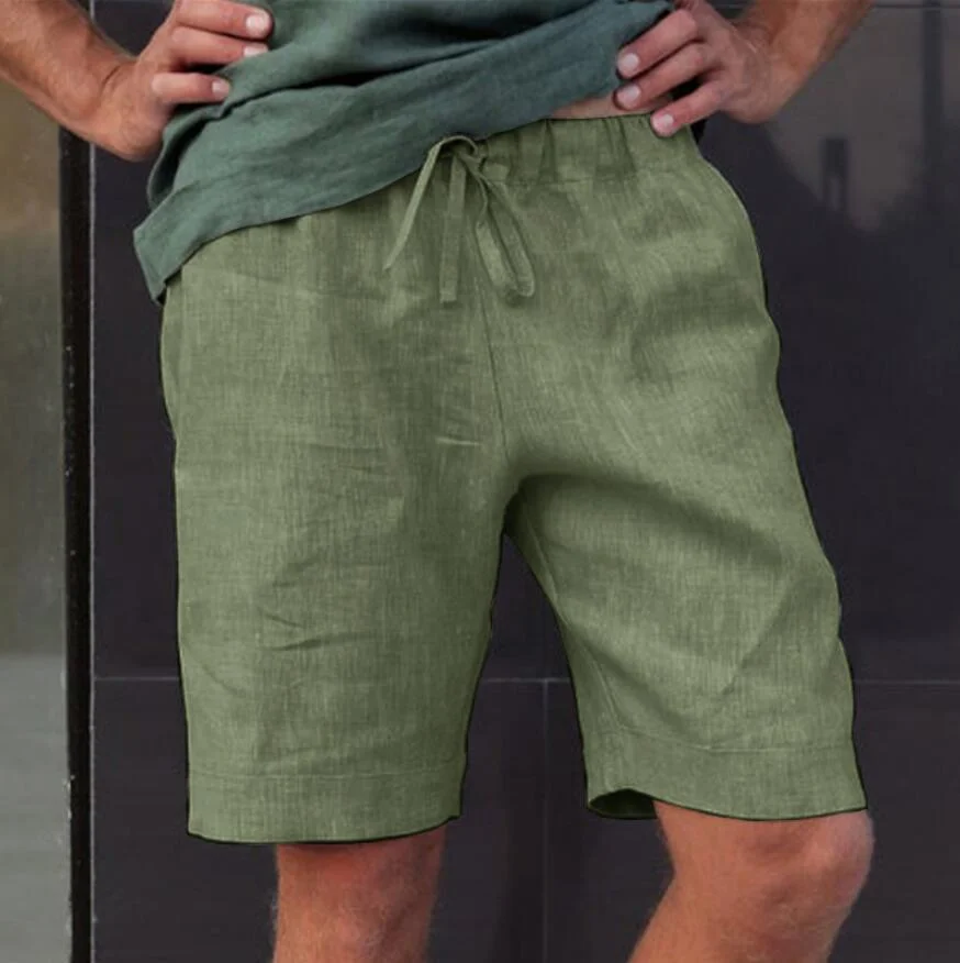 Men's Linen Casual Shorts-inspireuse