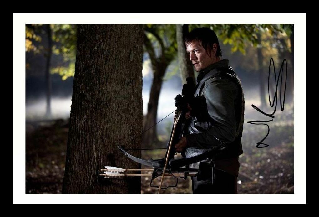 Norman Reedus - The Walking Dead Autograph Signed & Framed Photo Poster painting 8