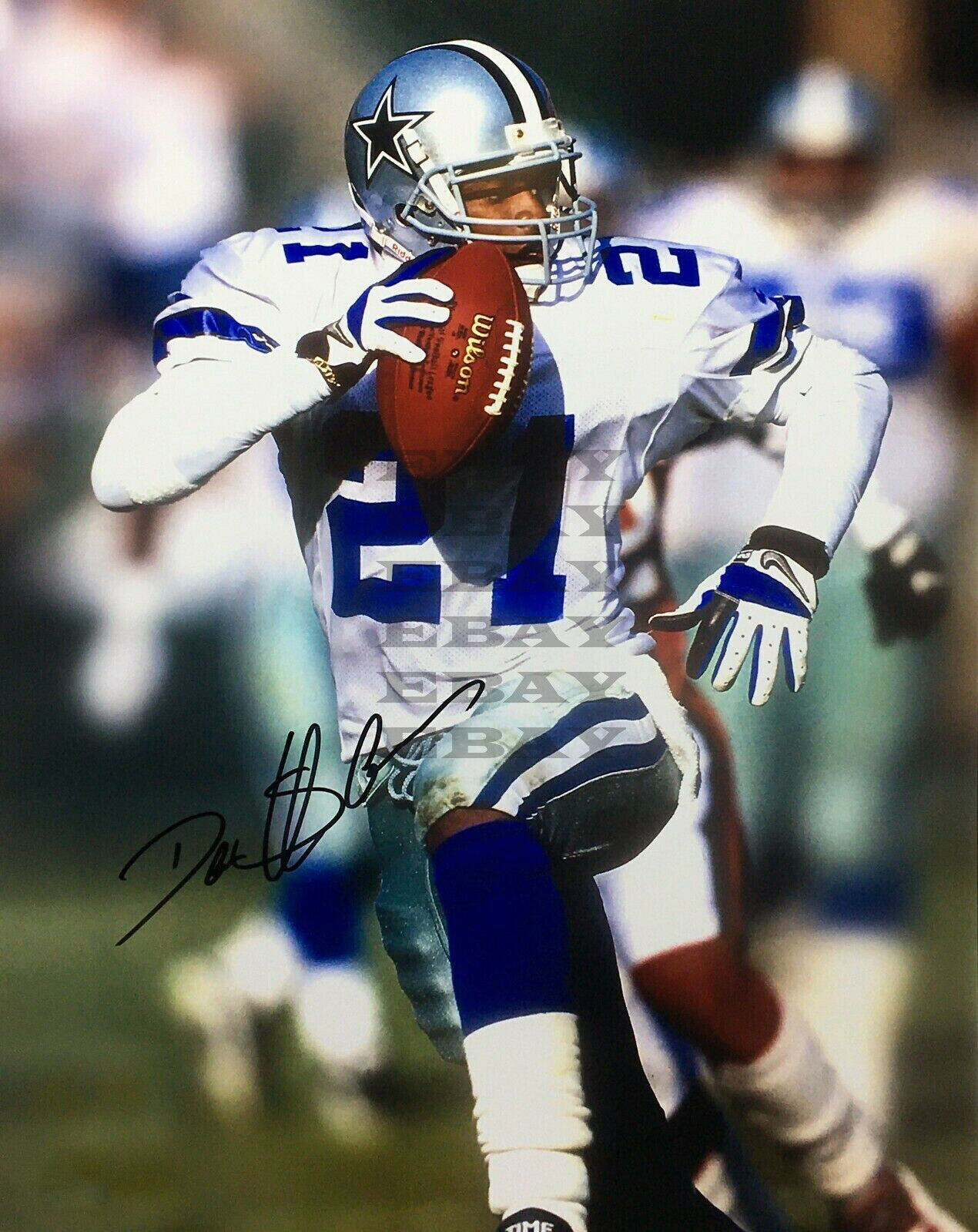 Deion Sanders Dallas Cowboys Signed Autographed 8x10 Photo Poster painting Reprint