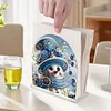 Christmas Acrylic DIY 5D Diamond Art Painting Napkin Holder Set (Snowman)