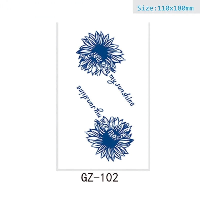 Net Red Herbal Juice Semi-permanent Waterproof Sweat-proof Tattoo Masking Scar Tattoo Sticker Herbal Juice Tattoo Sticker