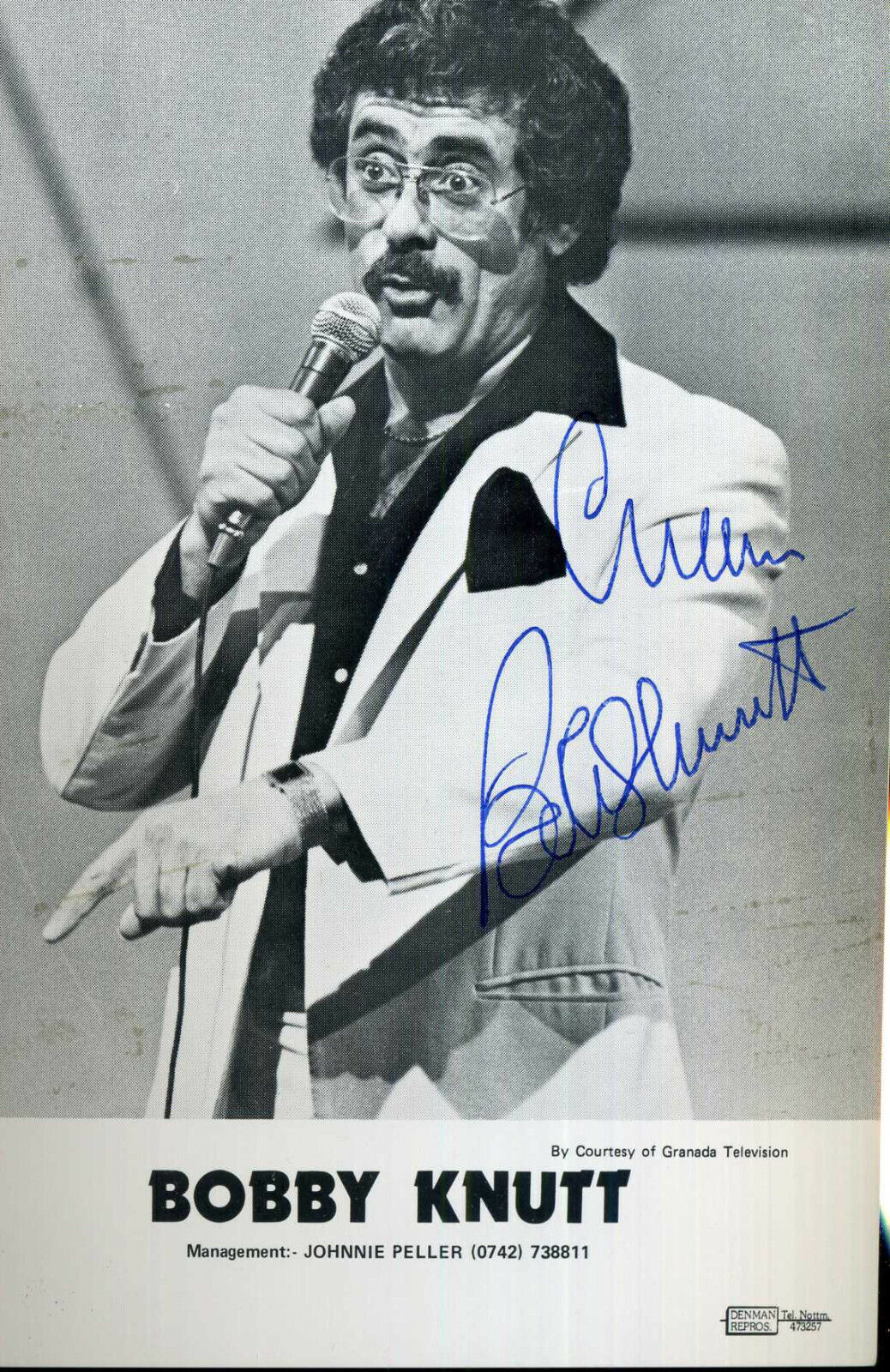 BOBBY KNUTT Signed Photo Poster paintinggraph - Film & TV Actor / Comedian - preprint
