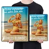 Nothing Refreshes So Very Like A Cool Blondes - Vintage Metal Signs(12*16Inch) - Bar