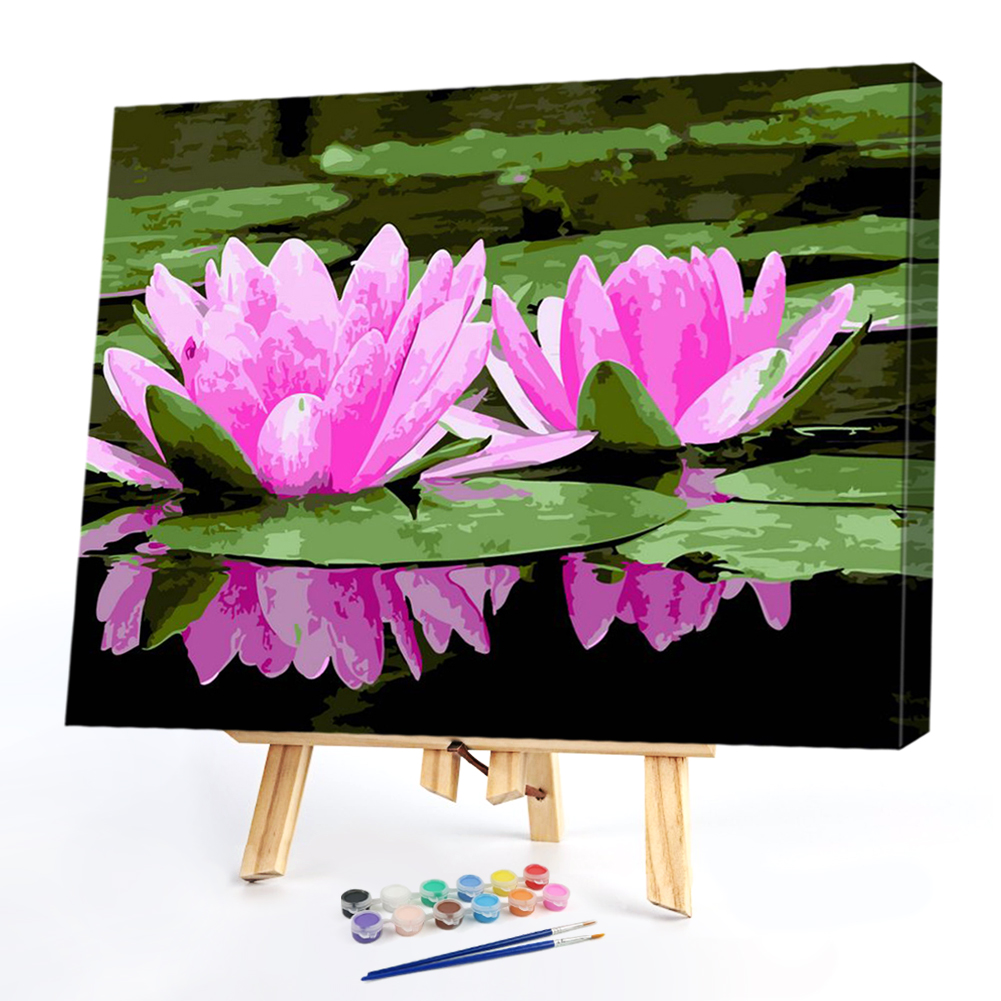 

40x50cm - Paint By Numbers Lotus, 501 Original