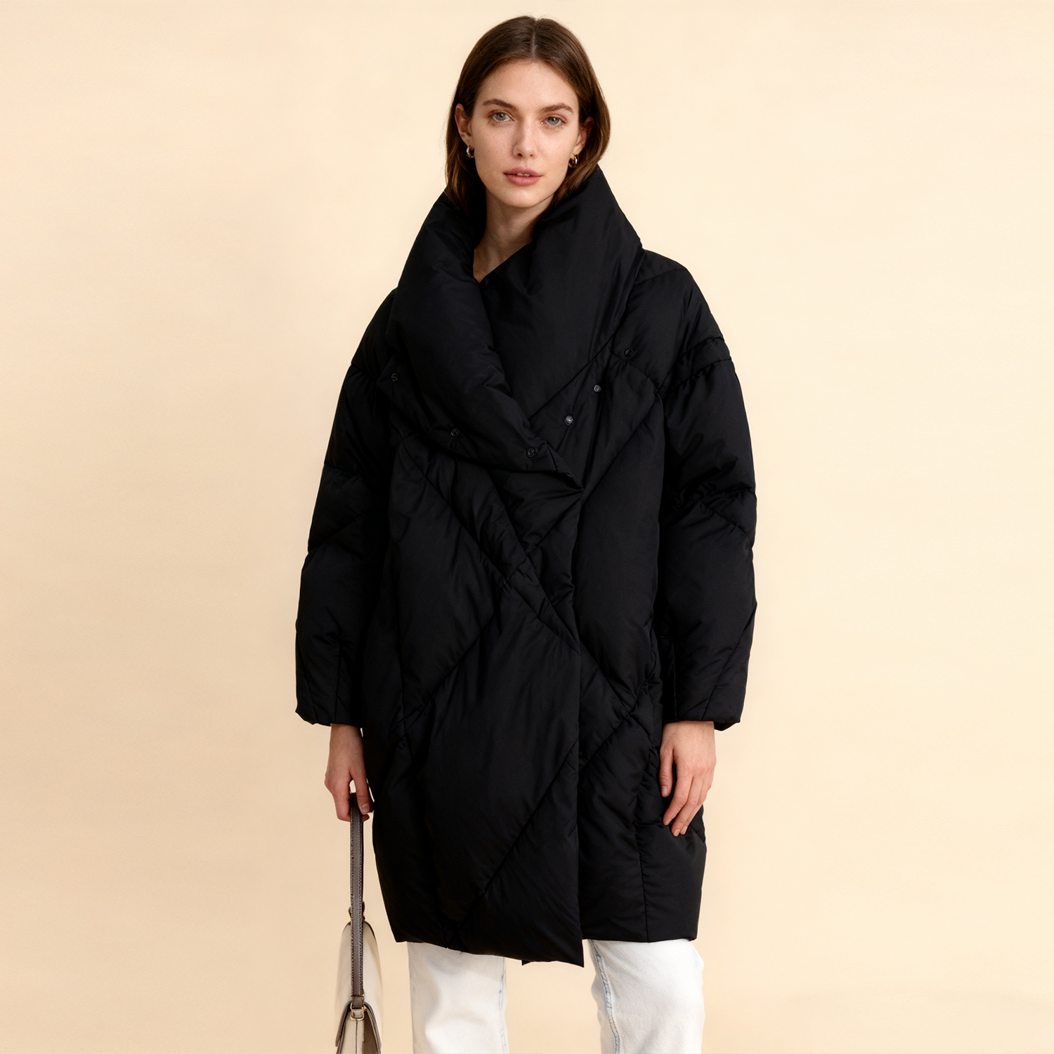 Women's Down Jacket Loose Thickened REAL SILK LIFE