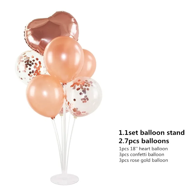 1 Set Balloons Holder Column Stand Holder Stickers for Wedding Kids Birthday Party Baby Shower Decoration Balloon Accessories