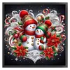 Christmas Snowman-14CT Stamped Cross Stitch 40*40cm/15.75*15.75in