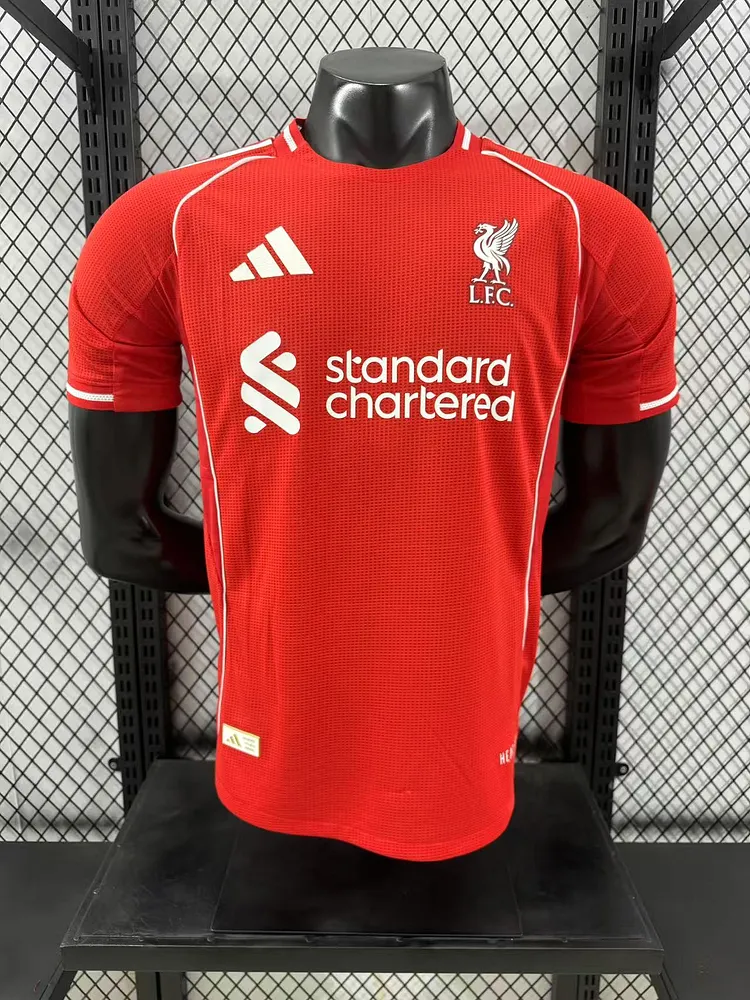 25-26 Liverpool home jersey No. 7 Dias No. 11 Salah original
