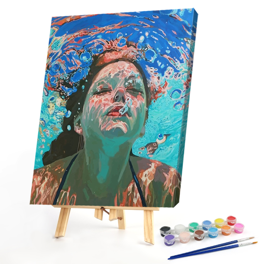

40*50CM - Paint By Numbers - Dive Girl, 501 Original