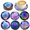 6pcs DIY Diamond Painting Coaster Kit - Flower