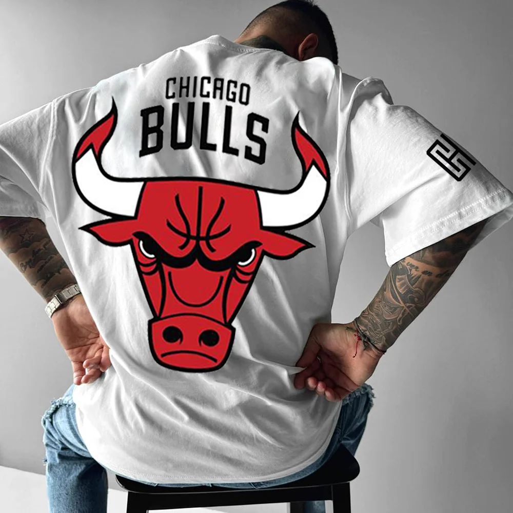 Oversized Basketball Print Casual Tee