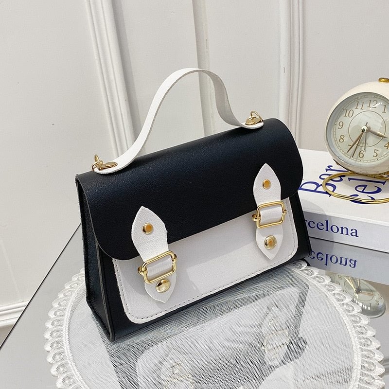 Hot Fashion Female Bag 2021 Transparent Printing Hit Color Chain Small Square Bag Single Shoulder Crossbody Bag Messenger Bags
