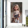 uk.everydayedeals (Limited Stock)Diamond Painting - Full Round - Little Girl and Dog(40*70cm)
