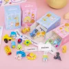 6 BOXES Mystery Erasers 4in1 Box for New School Term Kids Class Reward Student Office Exam Stationery Gift