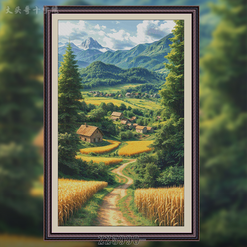 【ZZ5990- Country Road】 Painting Fairy Cross Stitch