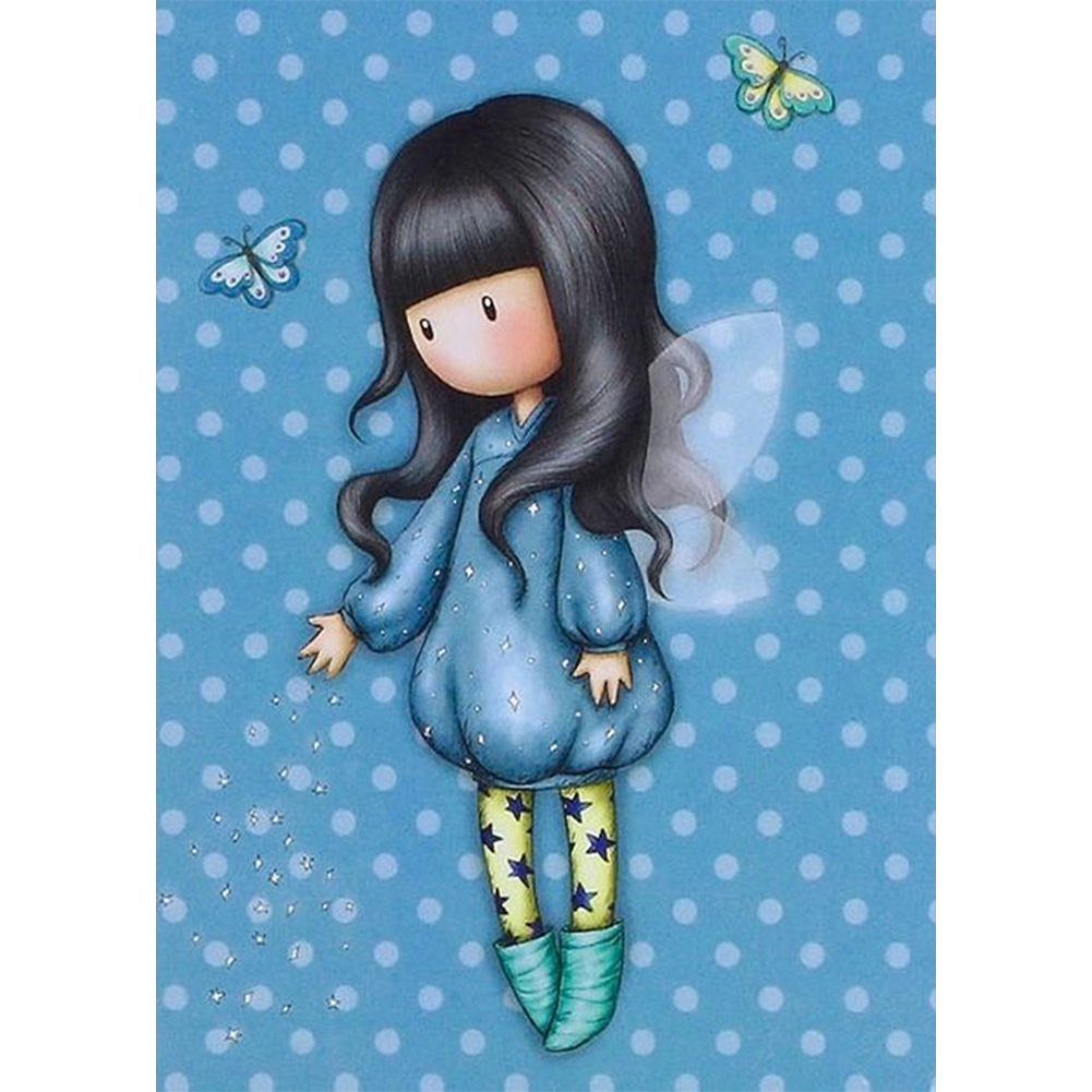 

Doll - 11CT Stamped Cross Stitch - 30*40CM, 501 Original