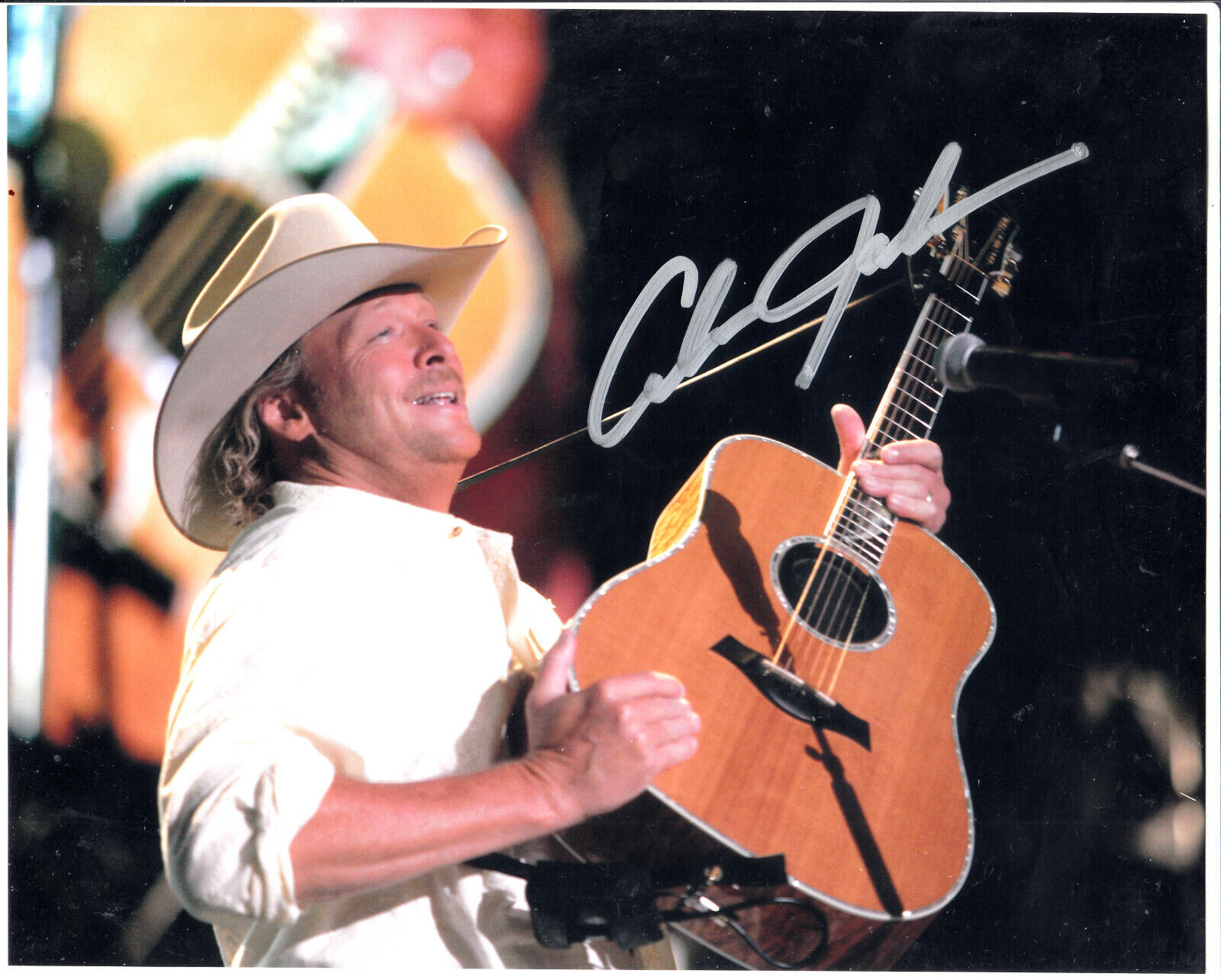 Alan Jackson country singer songwriter legend autogtraph 8x10