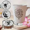 8pcs DIY Diamond Painting Coaster Kit With Holder - Cartoon