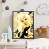 Dessin anim&eacute; elfe complet bricolage 5D rond pierres de pierre, kits de peinture en diamant pour adultes/d&eacute;butants, id&eacute;es cadeaux de d&eacute;coration murale maison kits de peinture en cristal diamant &agrave; strass 11,81x15,75 in