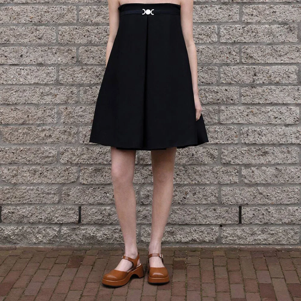 YDN Brown Round Toe Ankle Strap Chunky Heel Platform Sandals