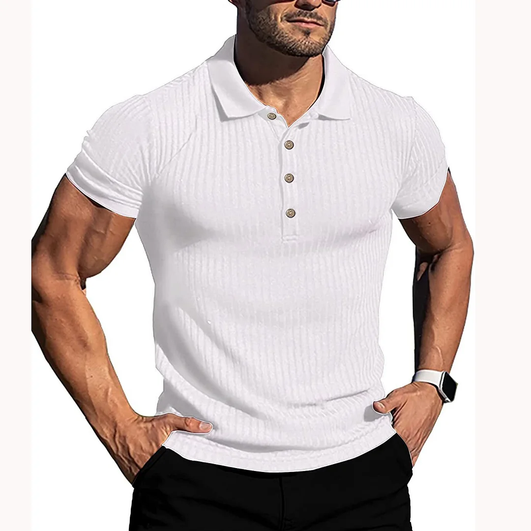 Men's Polo Casual Training Short Sleeve T-Shirt-inspireuse