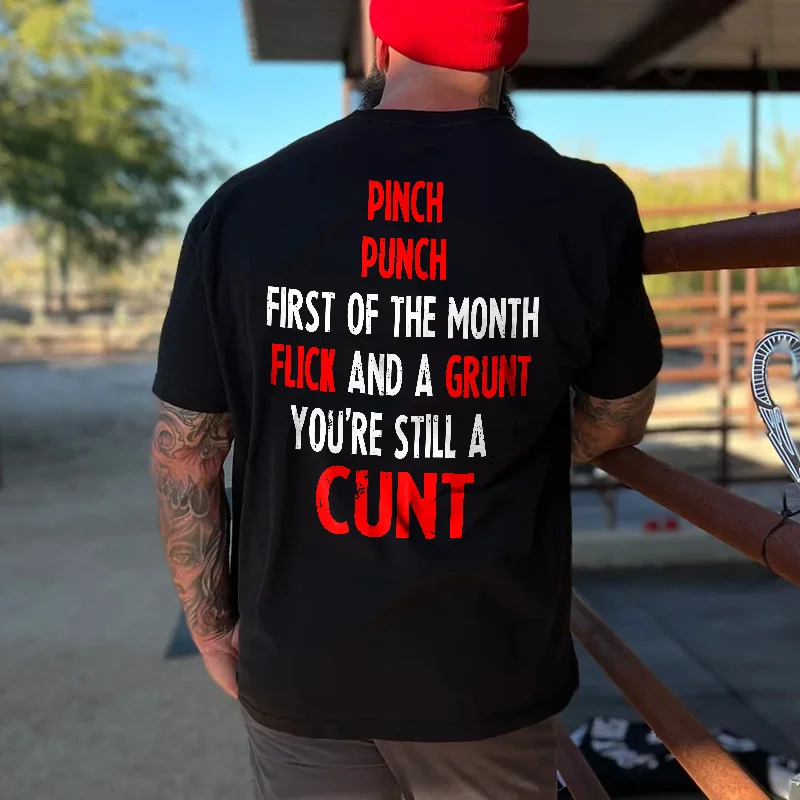 Livereid Pinch Punch First Of The Month Print T-shirt - Livereid